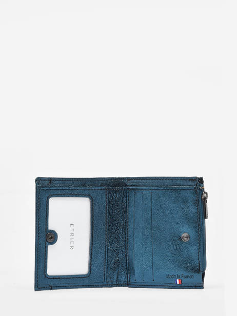 Porte-monnaie Etincelle Irisée Cuir Etrier Vert etincelle irisee EETI810 vue secondaire 1